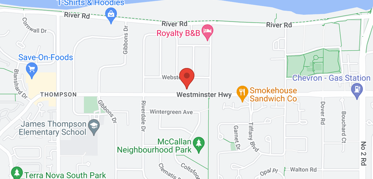 map of 4891 WESTMINSTER HIGHWAY